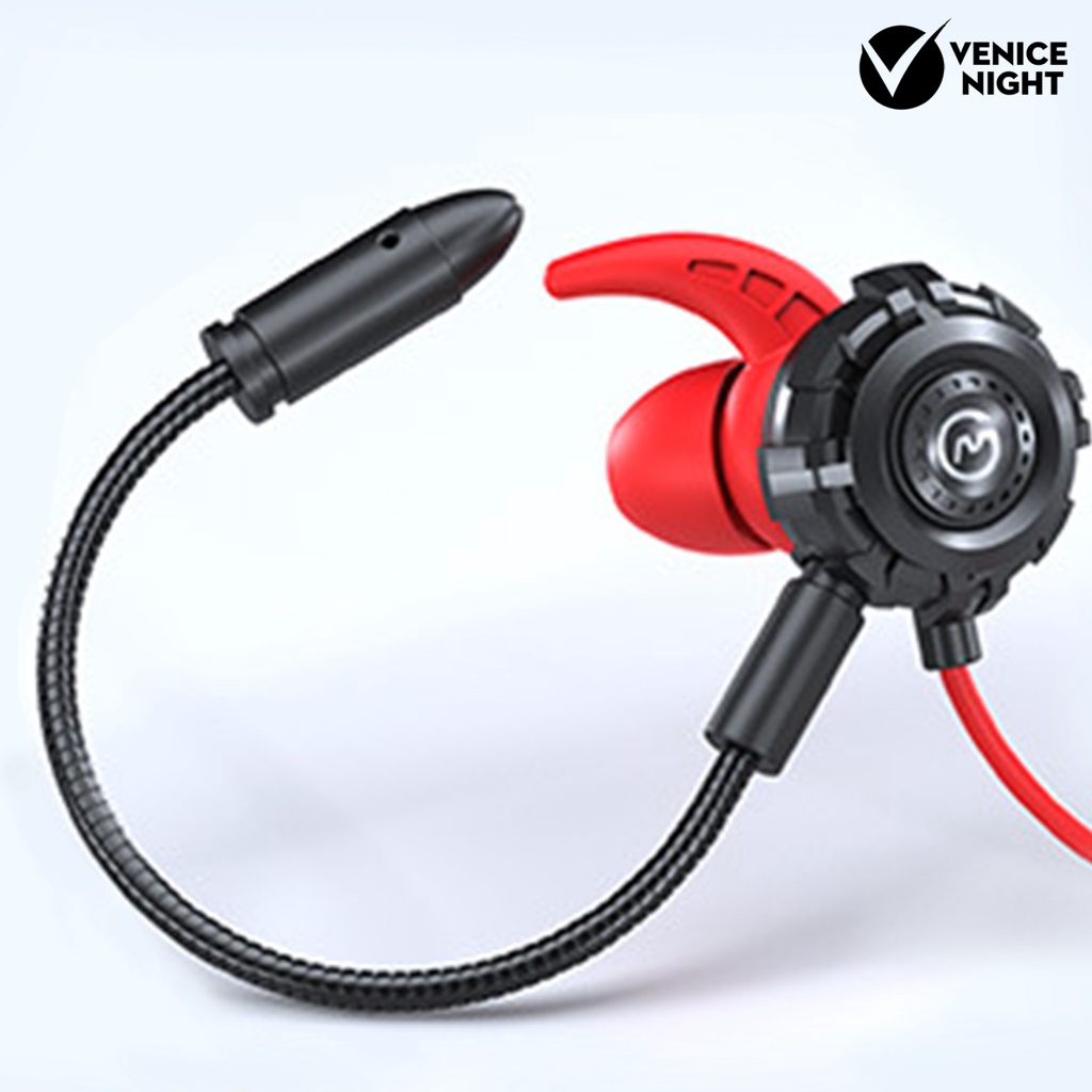 (VNEP) (Berkabel) G500 Earphone Kompatibilitas Luas Gaming Mic In-Ear Headset Noise Isolating Headphone untuk Notebook