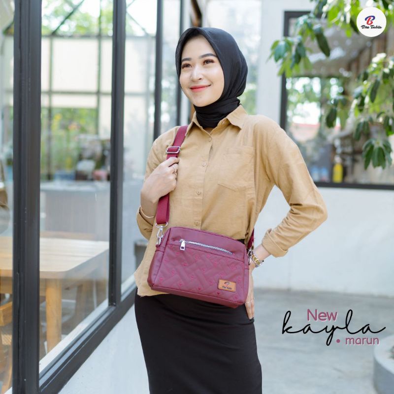 TAS NEW KAYLA BAG BY BIRU TSABITA BAHAN CHOCOLY ANTI AIR WATERPROOF PREMIU.