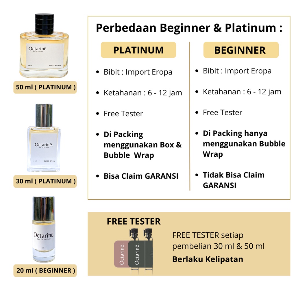 Parfum Wanita Tahan Lama Aroma Fresh Elegant by Octarine - Inspired by BVL Rose Essentielle | Parfume Farfum Perfume Minyak Wangi Cewek Cowok Murah Original