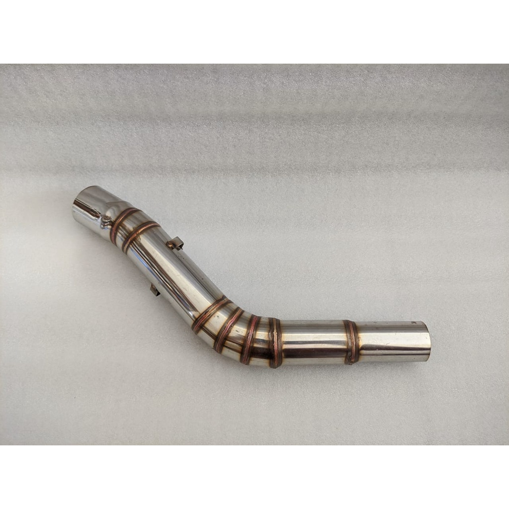 Pipa leter s/sambungan leheran knalpot motor klx dtracker tril vixion byson satria fu scorpio inlet 