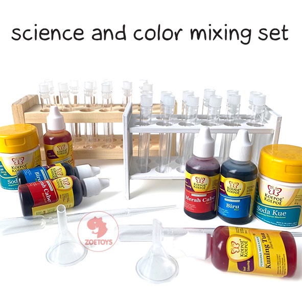 Zoetoys Science And Color Mixing Set | Paket Hemat Science Campur Warna Tools Experiment | Montessori Cultural Science Mainan Edukasi | Cari Bingkisan Hampers