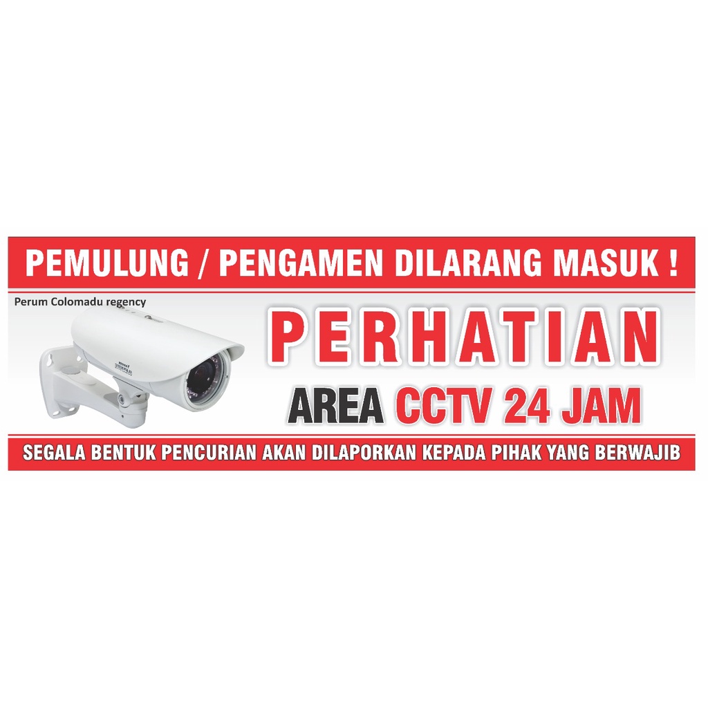 

Plakat Area CCTV Komplek Perumahan