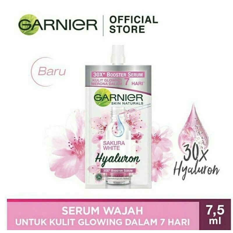 Garnier Light Complete White speed Vitamin C/Sakura White Hyaluron 30x Booster Serum 7.5ml