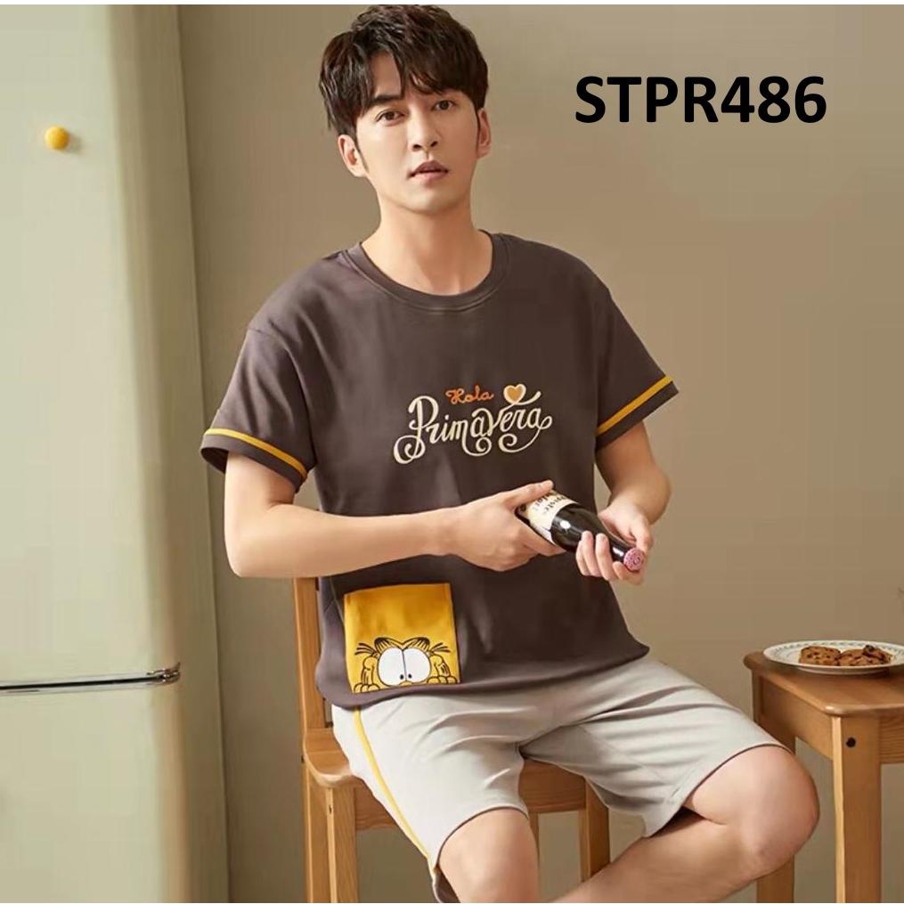 PROMO Baju Tidur Pria Lengan Pendek Piyama Pria Lengan Pendek Celana Pendek Penawaran Terbaik