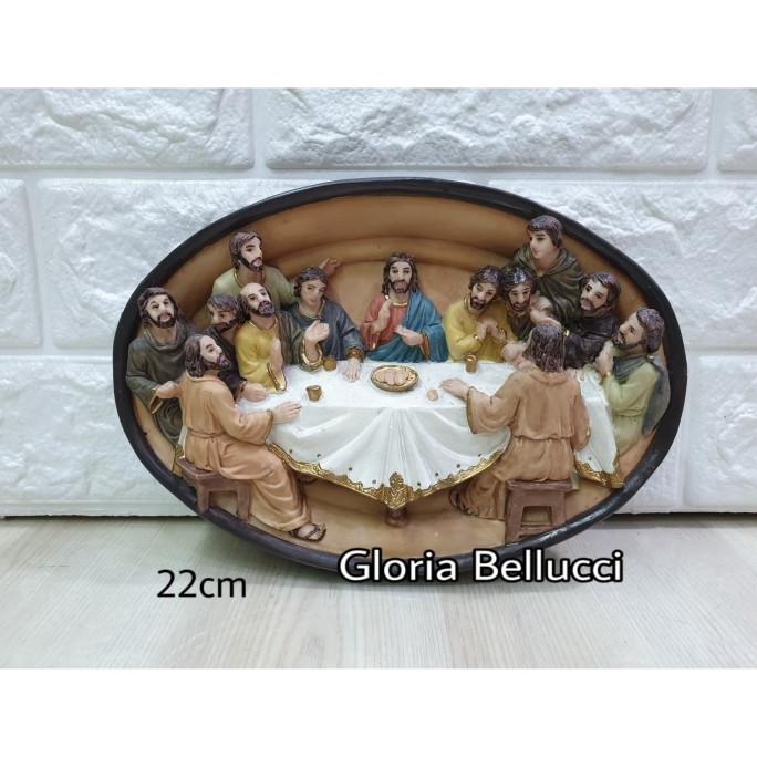 PAJANGAN DINDING PERJAMUAN KUDUS YESUS OVAL