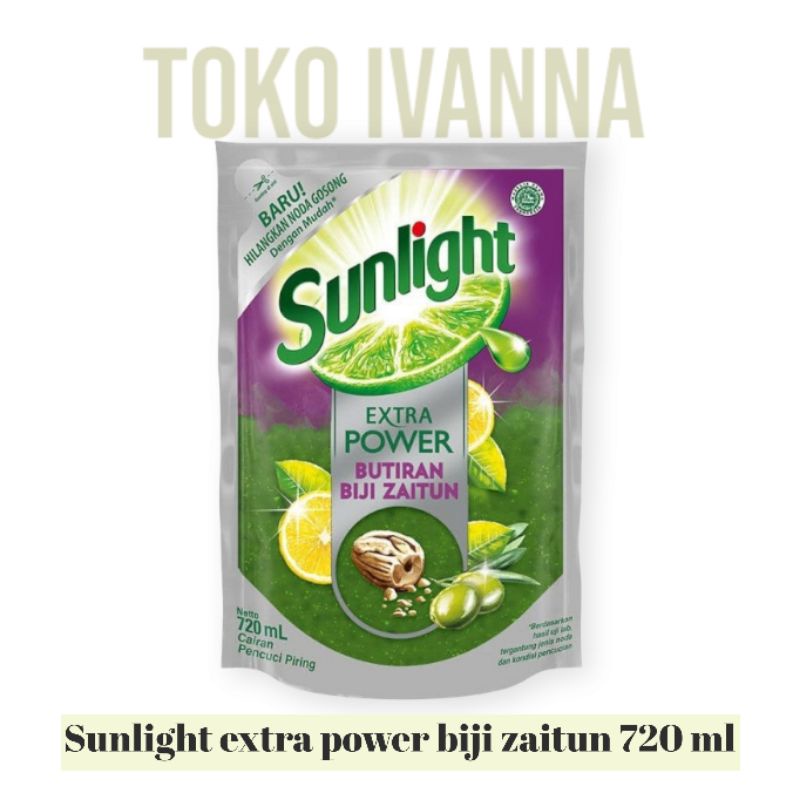Sunlight Extra Power Butiran Biji Zaitun 720mL