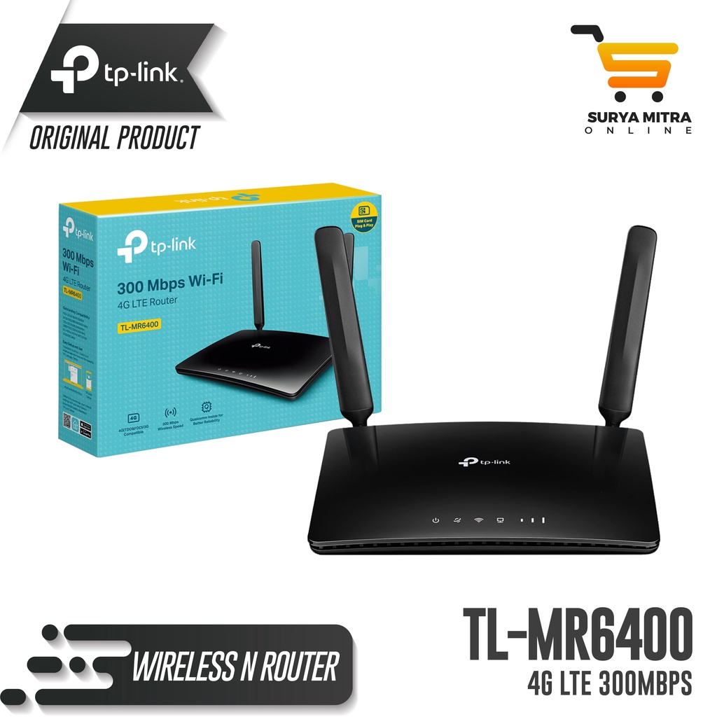 TP-LINK TL-MR6400 Wireless N300 4G LTE Router