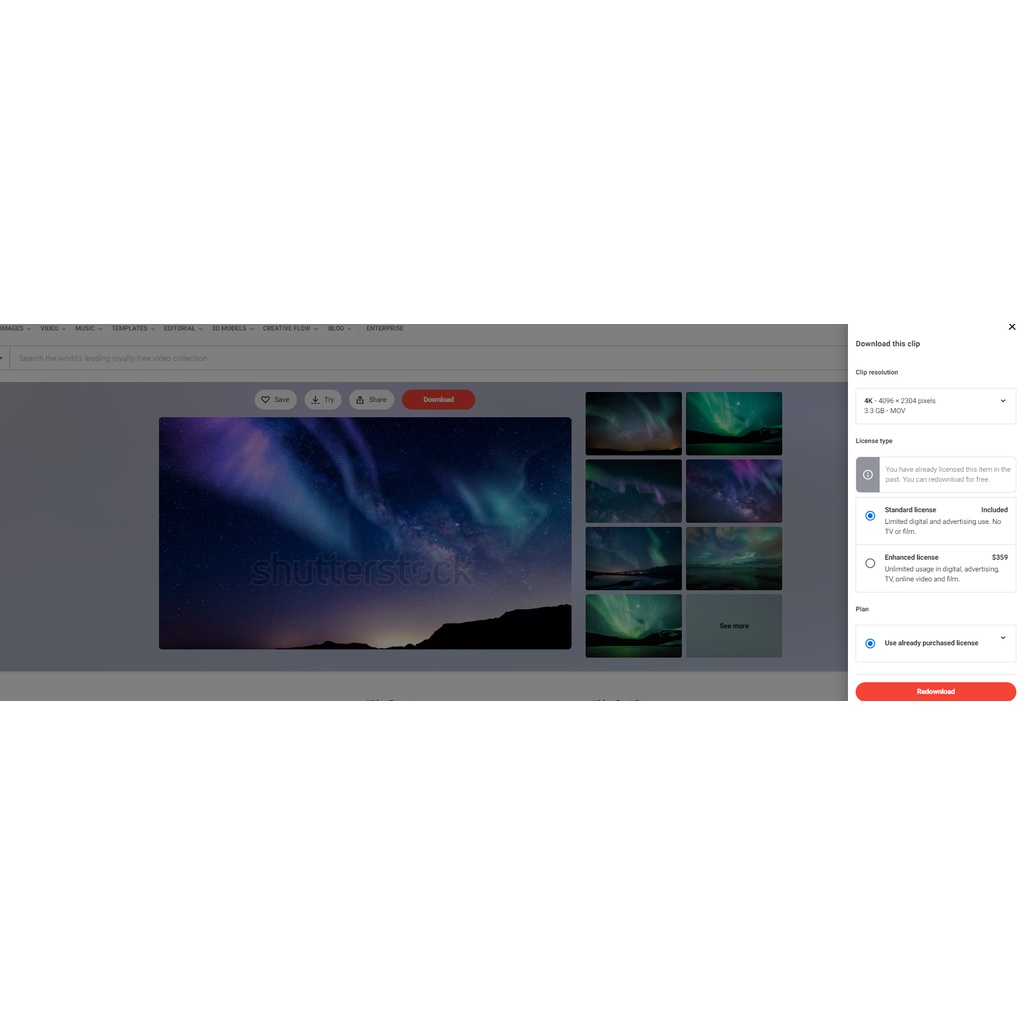 Promo Shutterstock Video HD 4K Original