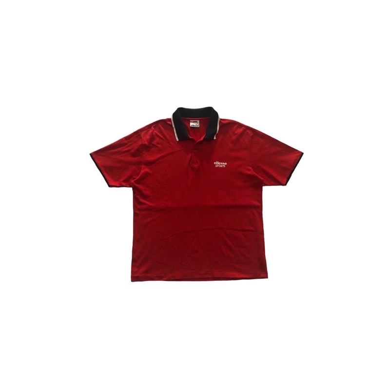 Polo Shirt Ellesse Second Thrift Merah Navy