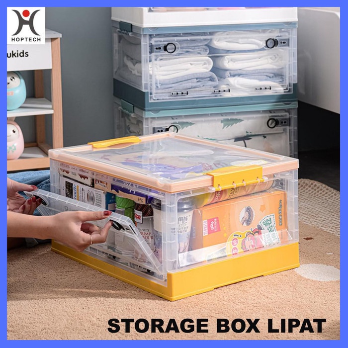 Storage Kotak Baju Plastik Kontainer Plastik Box Tempat Baju Lipat Storage Box