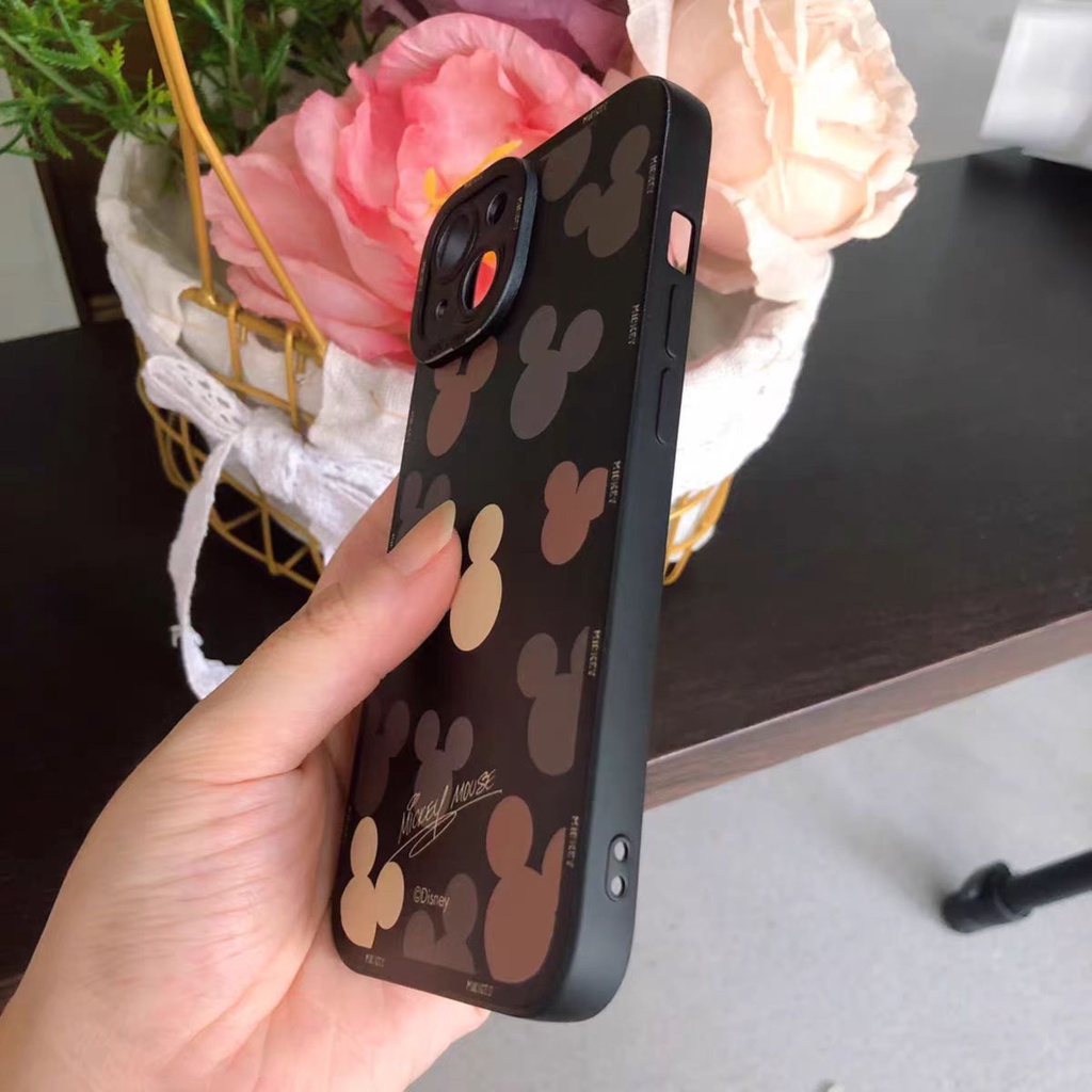 Ins Soft Case TPU Motif Mickey Mouse Untuk iPhone 14 14pro 14Plus 14prm 13pro 13pro 11 7Plus 8Plus Xr XS 12pro Max