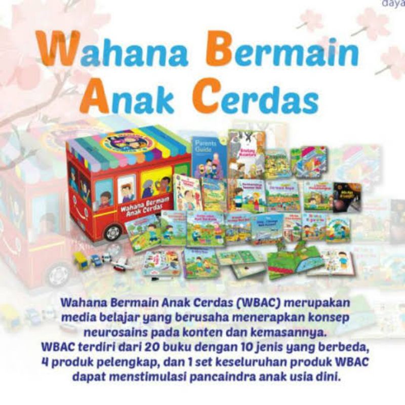 BUKU WBAC (WAHANA BERMAIN ANAK CERDAS) SYGMA DAYA INSANI 100% ORI