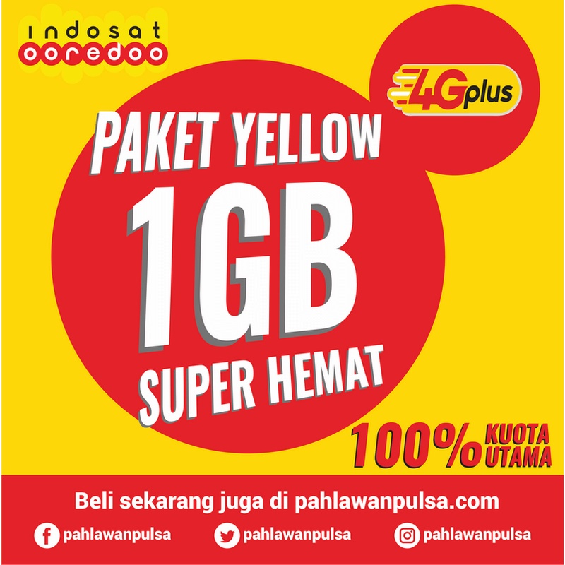 Paket Yellow 1gb indosat
