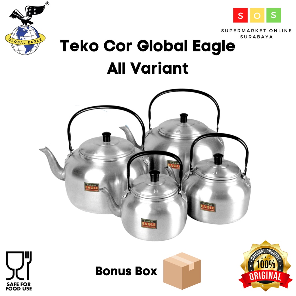 Teko Air | Ceret Air | Ketel Air | Ceret Masak Air Alumunium 16 18 20 22 Cm Global Eagle
