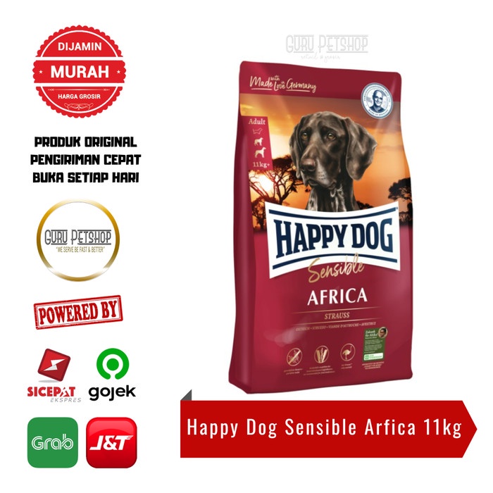 Happy Dog Supreme Sensible Africa 11kg - Makanan Anjing Grainfree