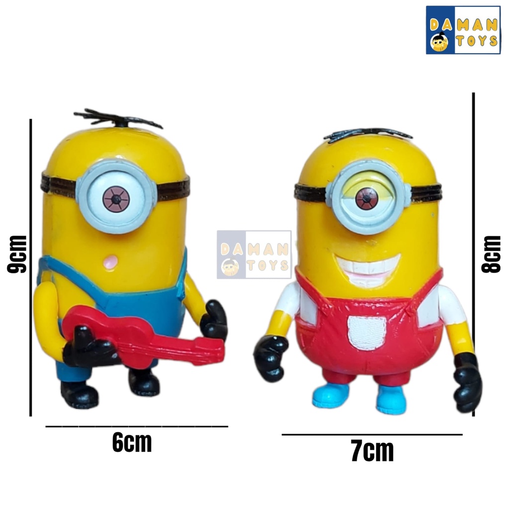 Mainan Minions The Rise Of Gru Minions Despicable Me 2 Action Figure Mainan Pajangan Hiasan Kue Topper Cake Mainan Pajangan Hiasan Miniatur