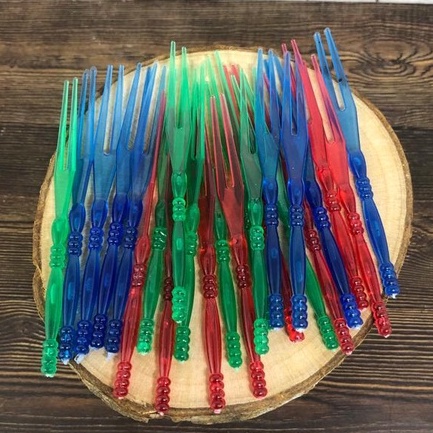

Garpu Kue / Buah Mini Warna Warni Isi ( 23 pcs )