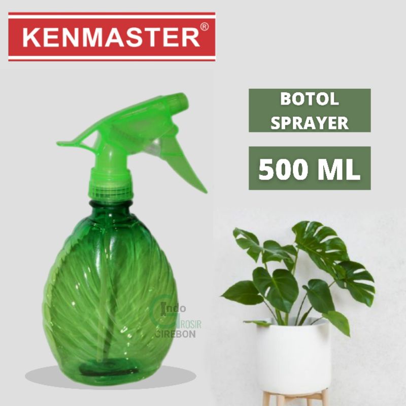 Kenmaster Semprotan Air 500ml Hx-52 53 54 Botol Spray Kaca Tanaman Burung Sprayer Hijau Ijo 500 Ml HX52