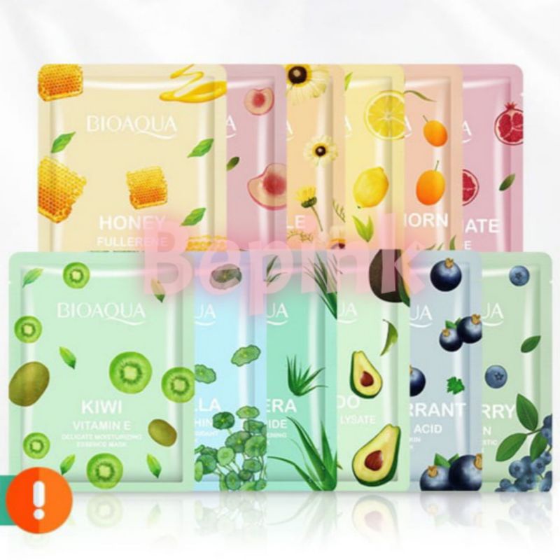 BIOAQUA SHEET MASK ESSENCCE FRUIITS- VEGETTABLES (BEPINK OFFICIAL)