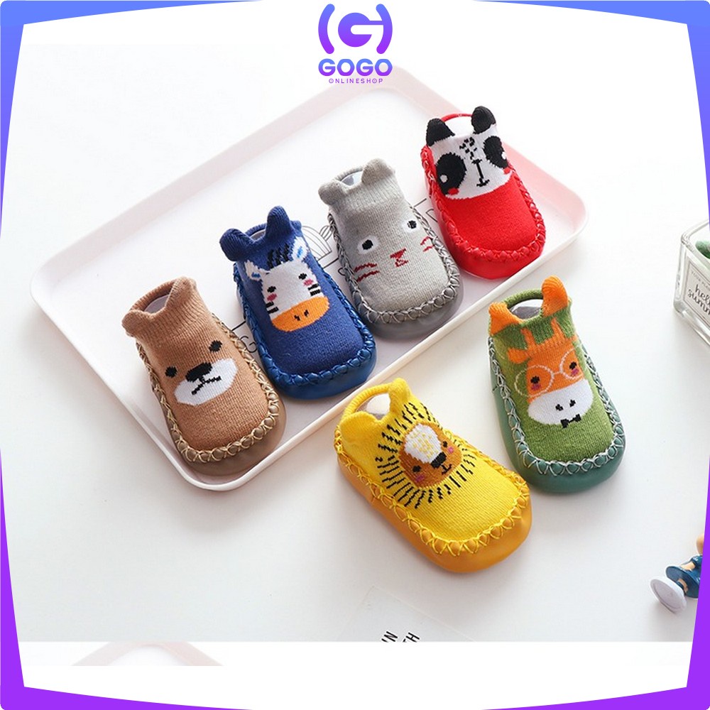 GOGO-P3 Sepatu Anak Bayi - Baby Prewalker Shoes Socks Anti Slip Kaos Kaki Anak Bayi