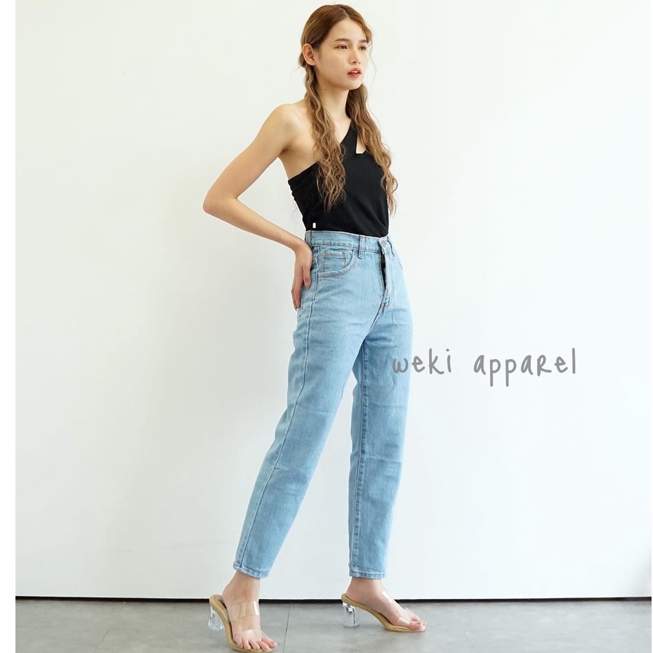 WEKI Jeans Boyfriend Light Blue