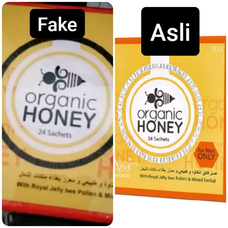 

organic Honey1kotak 24sachit