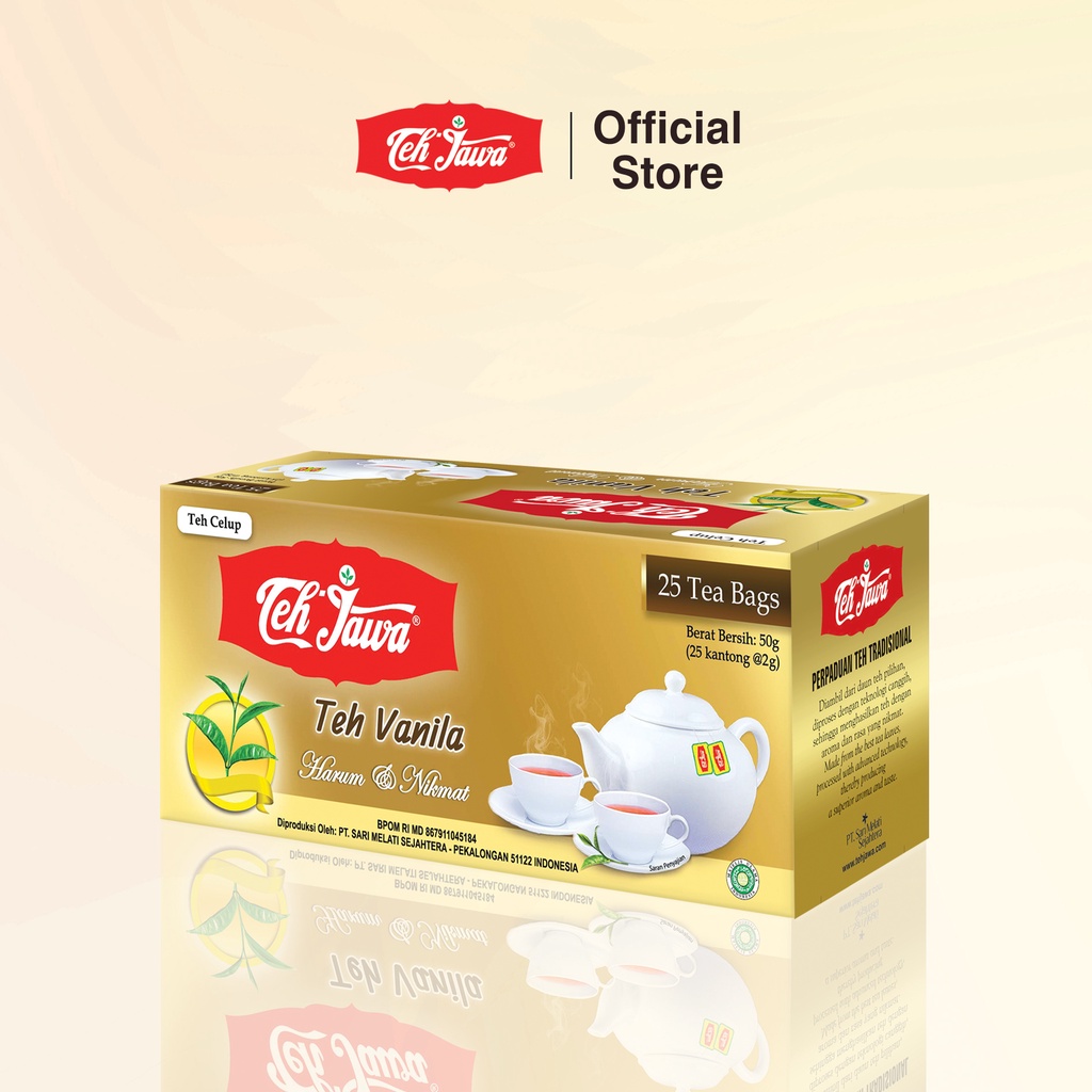 [Paket 3] Teh Jawa Vanila Tea Celup isi 25