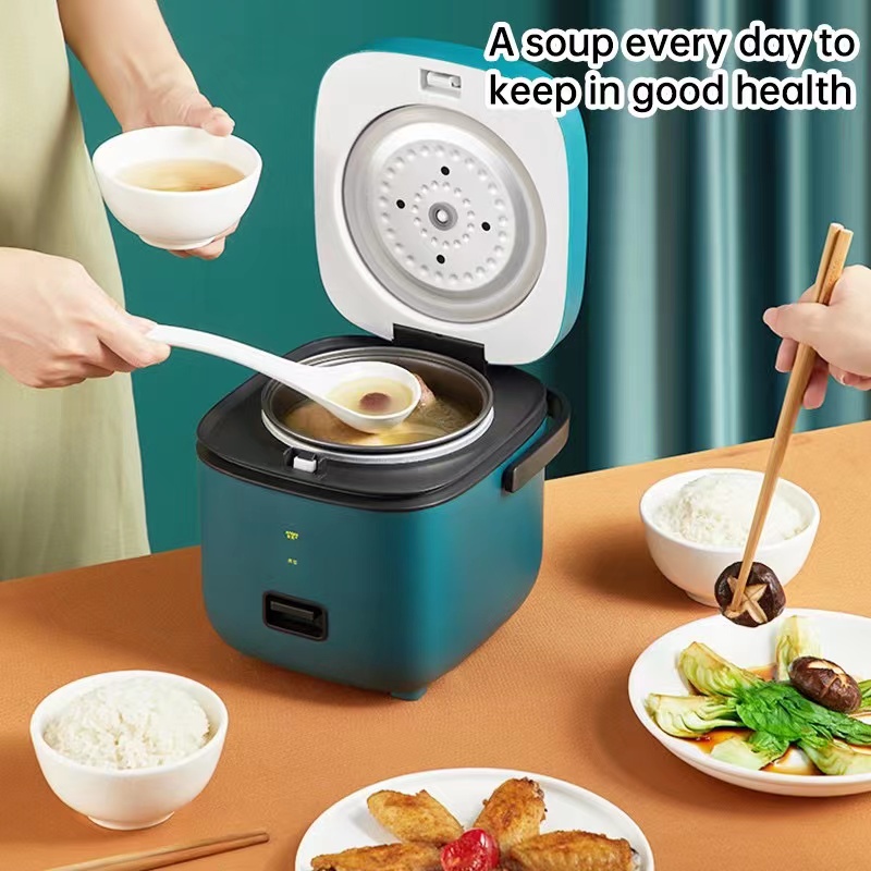 [3 Pin Plug] PortabelPenanak Nasi Mini 0.8L Penanak Nasi Penanak Nasi Penanak Nasi Kecil Penanak Nasi Penanak Nasi Mini Non Stick