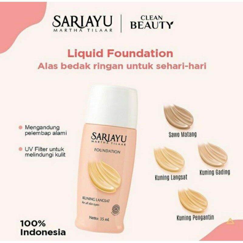 ✨VIVA✨ Sariayu Liquid Foundation - Sariayu Foundation - Sariayu Foundation Cair 35 ml
