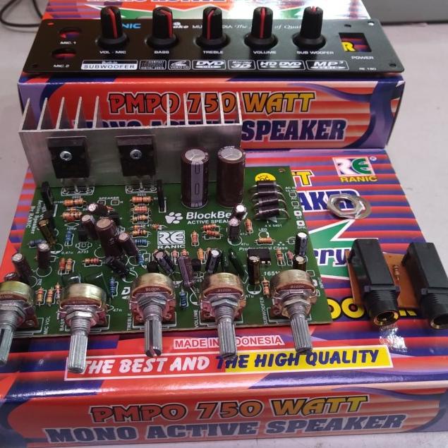 kit aktif speaker mono plus mic subwoofer