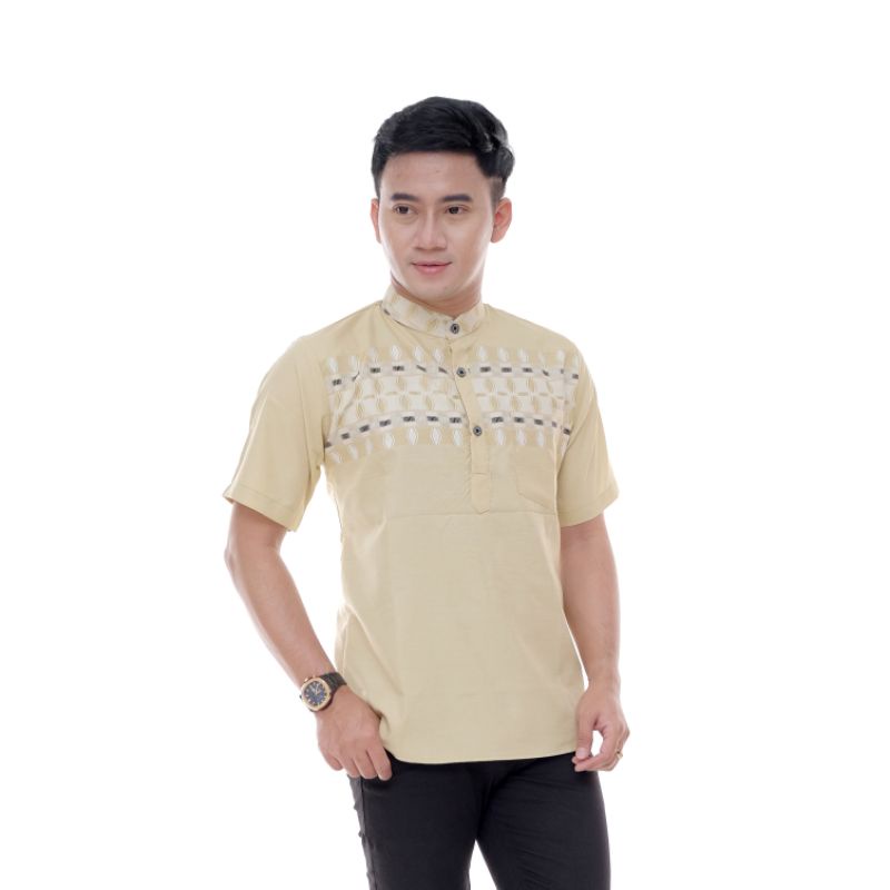 Koko kurta baju pria Dewasa anak couple  lengan pendek