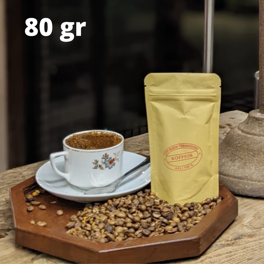 

KOPI ROBUSTA LAWU 80GR - KOFFEIN Fresh Asli Bubuk Giling Halus /Medium /Kasar /Biji - Indonesia Coffee