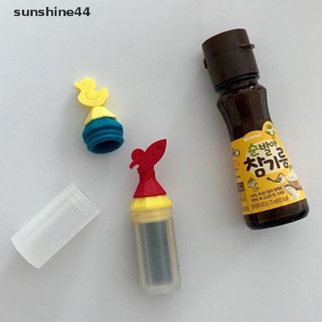 Sunshine 3Pcs Botol Saus Tomat Mini Portable Bahan Silikon 20Ml