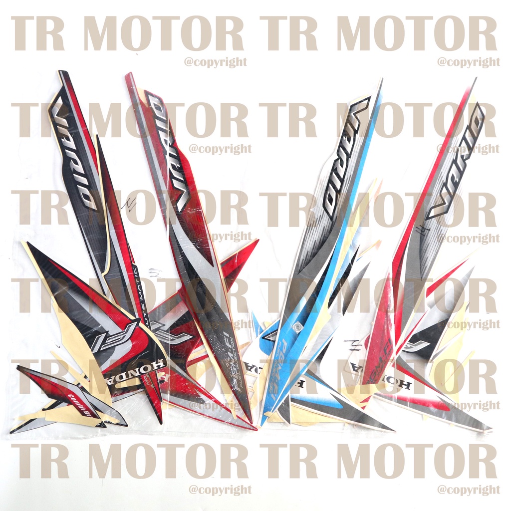 Stiker Motor Vario 110 Fi 2014  Sticker Striping Lis Full Set Motor