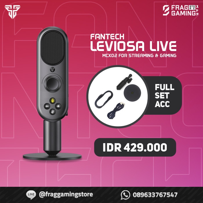 Fantech Leviosa Live Mcx02 Dynamic Microphone Usb For Pc/Mobile/Laptop