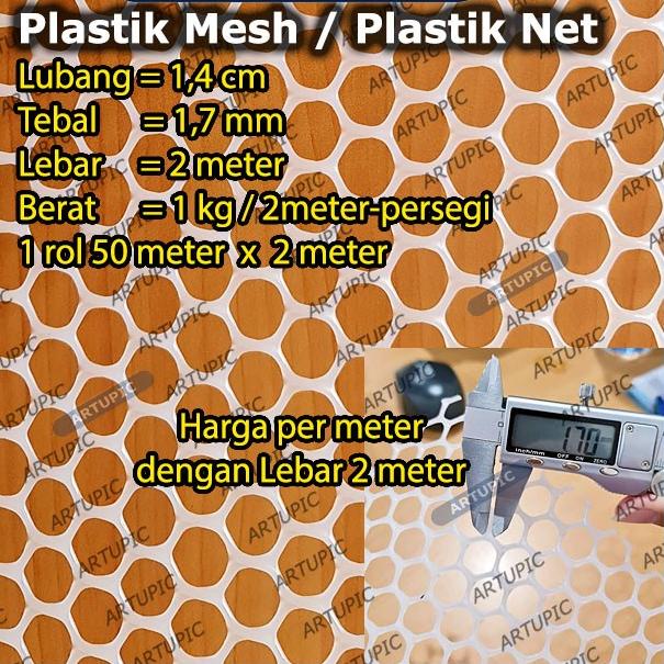 Plastik MESH METERAN Plastic Net Alas Lantai Kandang Ayam Puyuh MESH