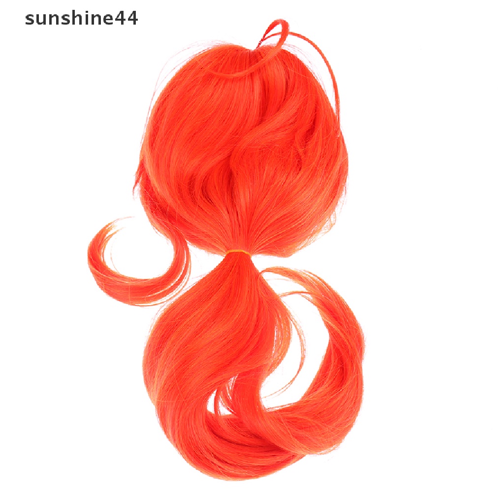 Sunshine Wig / Rambut Palsu Sintetis Panjang + Poni Warna Merah Untuk Cosplay Game Genshin Impact Diluc