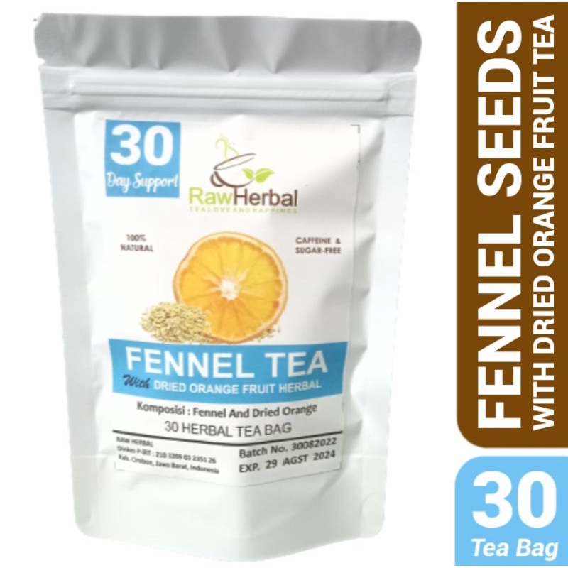 Fennel Seeds With Dried Orange Fruit Herbal Tea Isi 30 Tea Bag