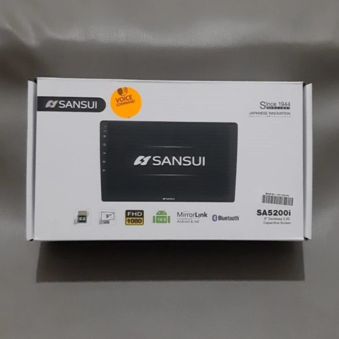 Head Unit Audio Mobil Android 9" Sansui