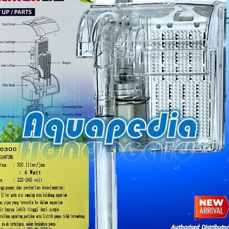 Atman HF-0300 Filter Gantung Aquarium Hang-on Filter