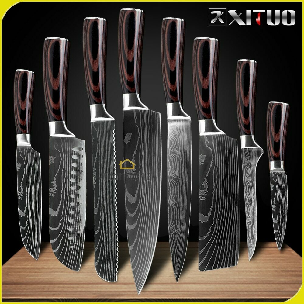 Pisau Dapur Chef Damascus Pattern XITUO