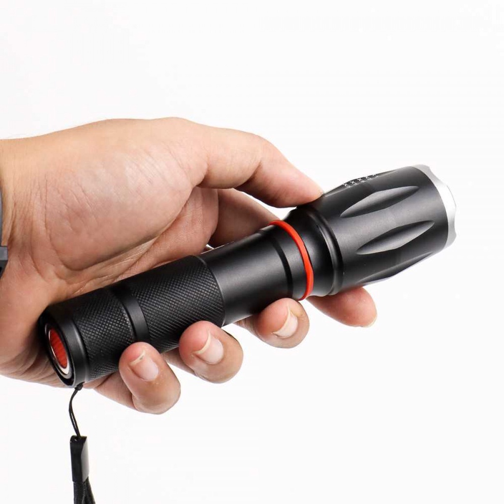 Senter LED Magnetik Torch Cree XM-L T6 8000 Lumens - E17 COB