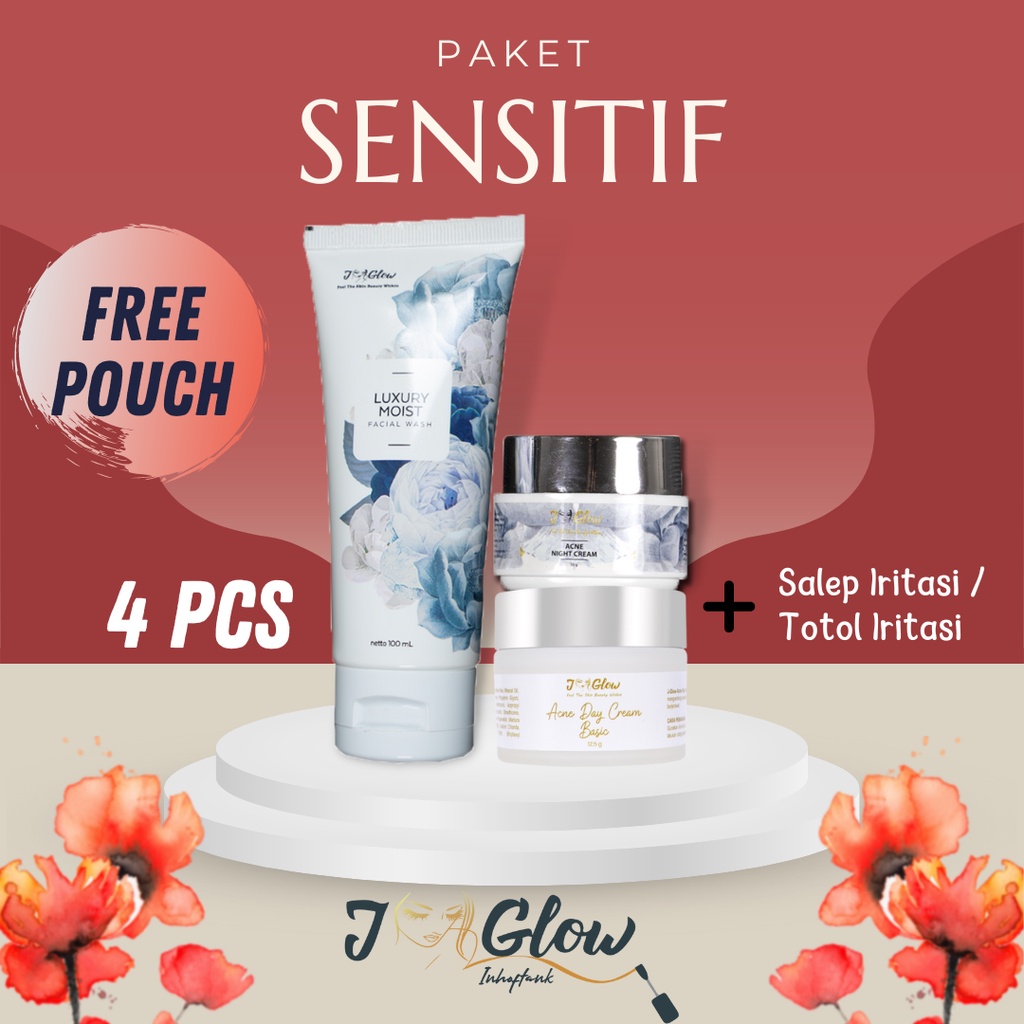 Jual JGLOW SKINCARE PAKET SENSITIF / PAKET KECANTIKAN KULIT WAJAH ...