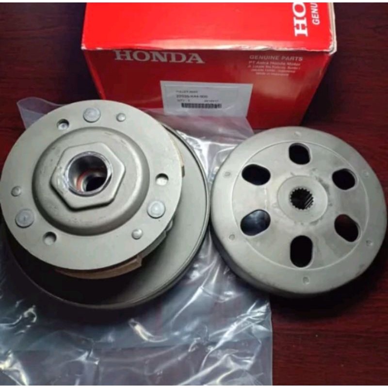 pully assy komplit K44 beat pop beat fi esp street f1 puli set kampas ganda otomatis kopling puly