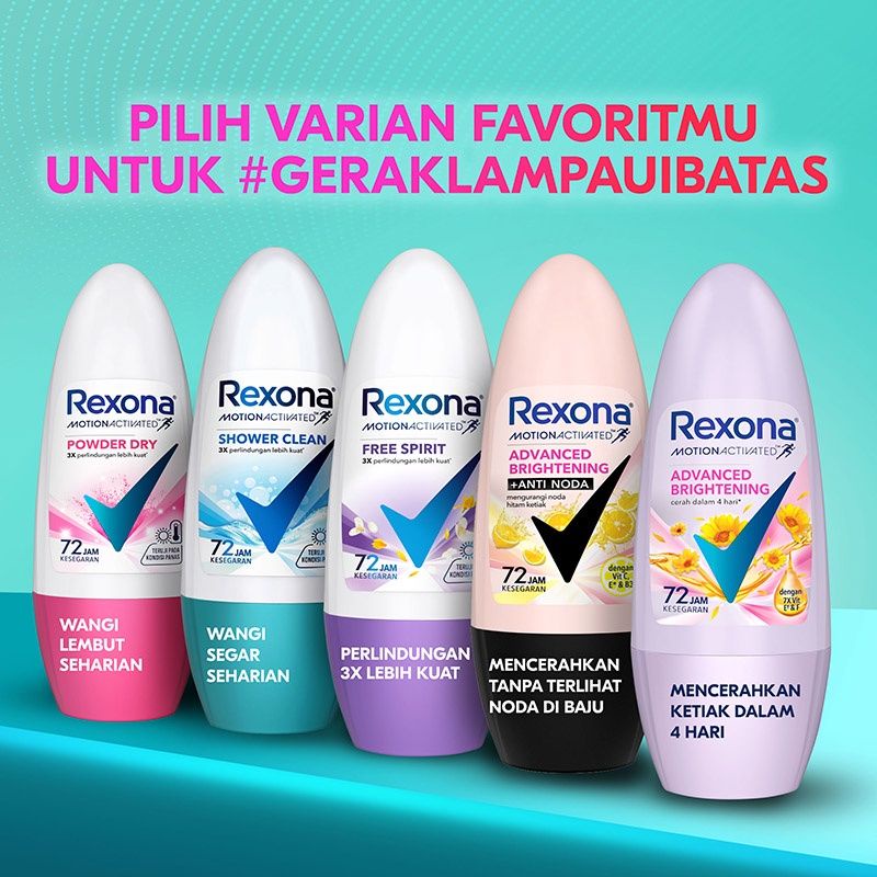 Rexona Deodoran Roll on Men & Women, All varian 45ml | Nivea | Unilever