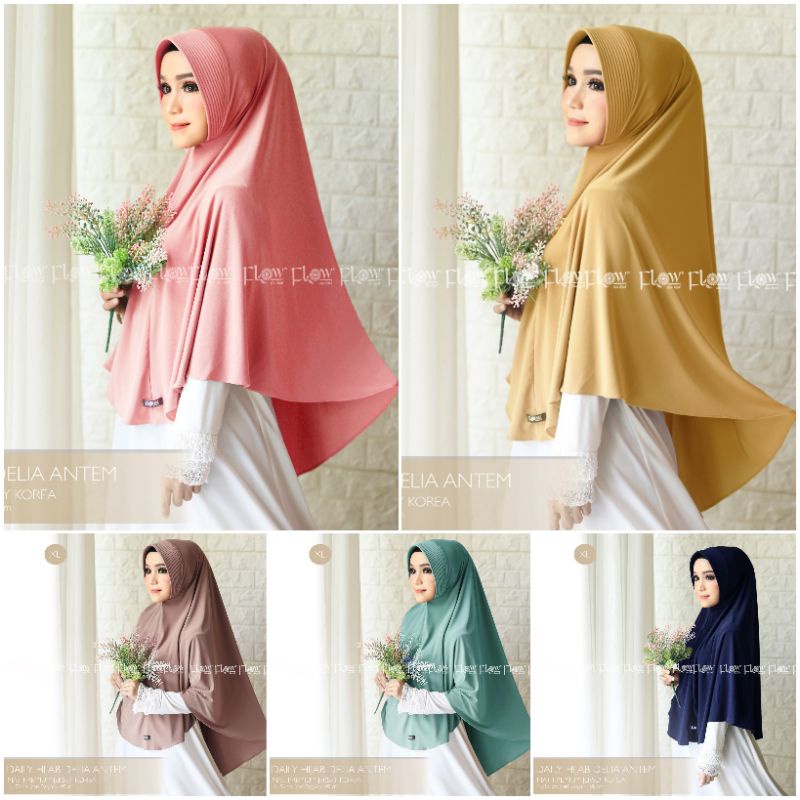 Daily Hijab DELIA Antem XL Ori FLOW