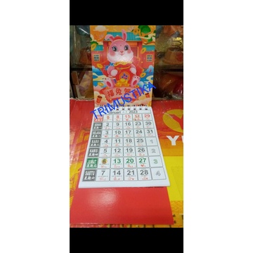 

Kalender Gantungan Bulanan Mini Tahun 2023 Shio Kelinci