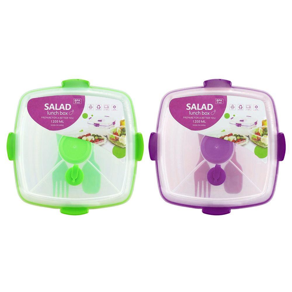 R-FLOWER Lunch Box Microwavable Piknik Camping Wadah Makanan