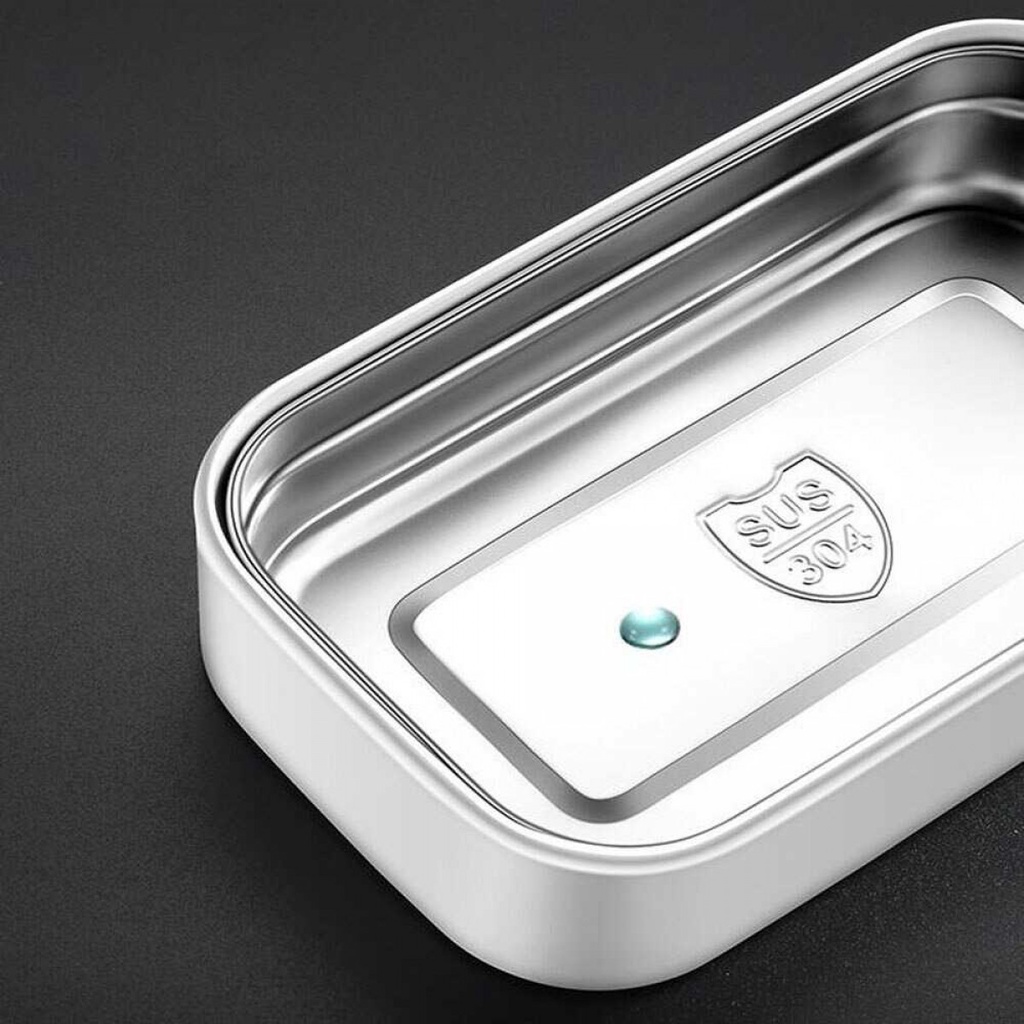 Taffhome Kotak Makan Bekal Bento Lunch Box Stainless Steel