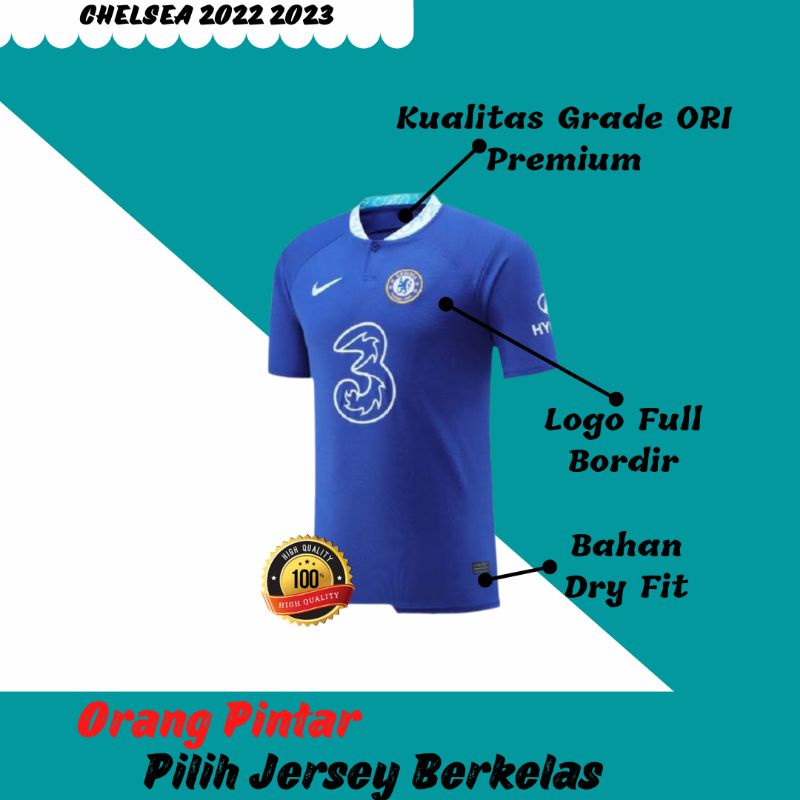 Setelan Jersey Chelseaa Home 2022 2023 Grade Ori Import Baju Sepak Bola Pria